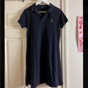 Real vintage Ralph Lauren polo Navy blue tennis comfort dress